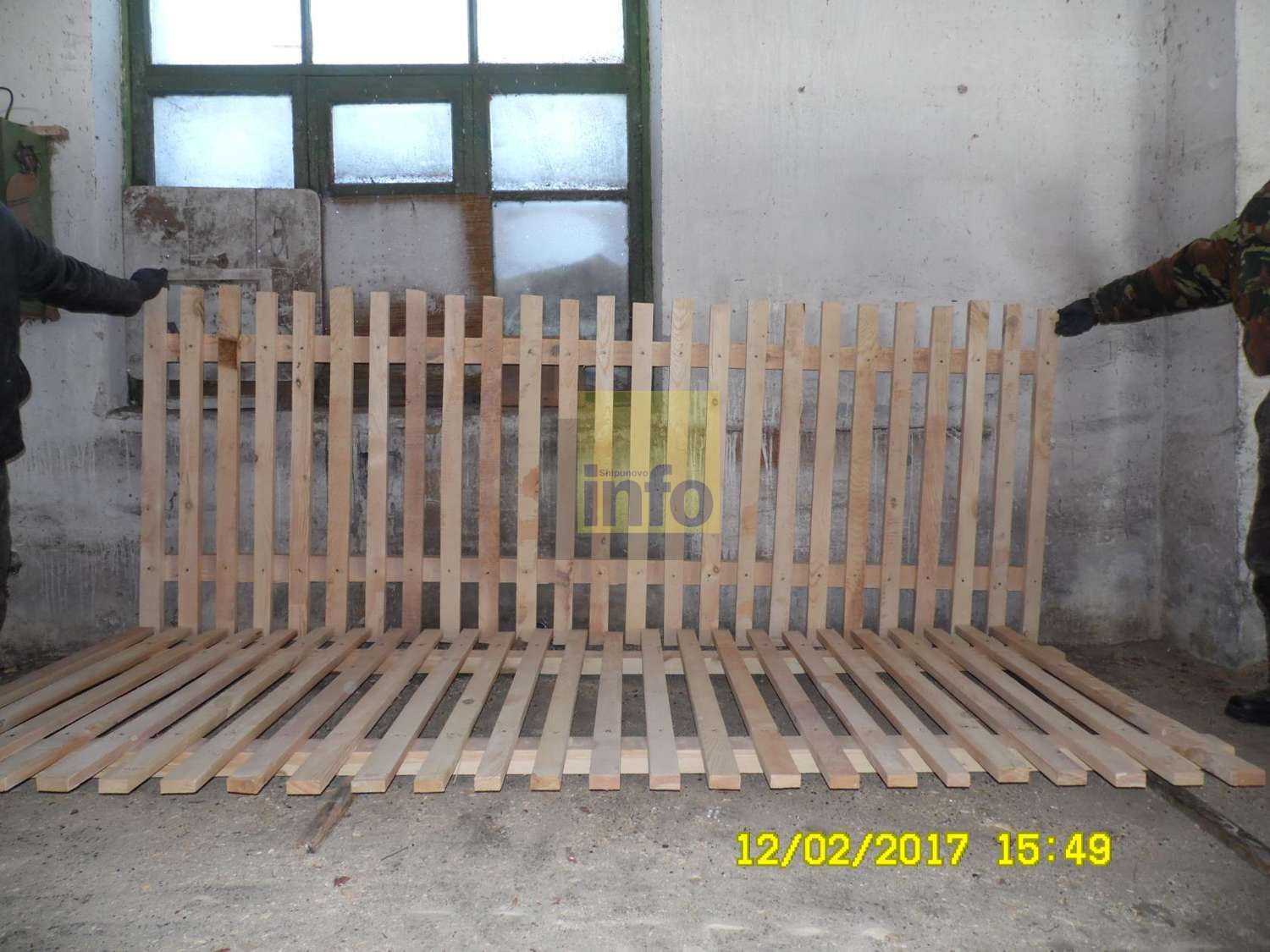 Деревянный забор 1,2 на 3 метра