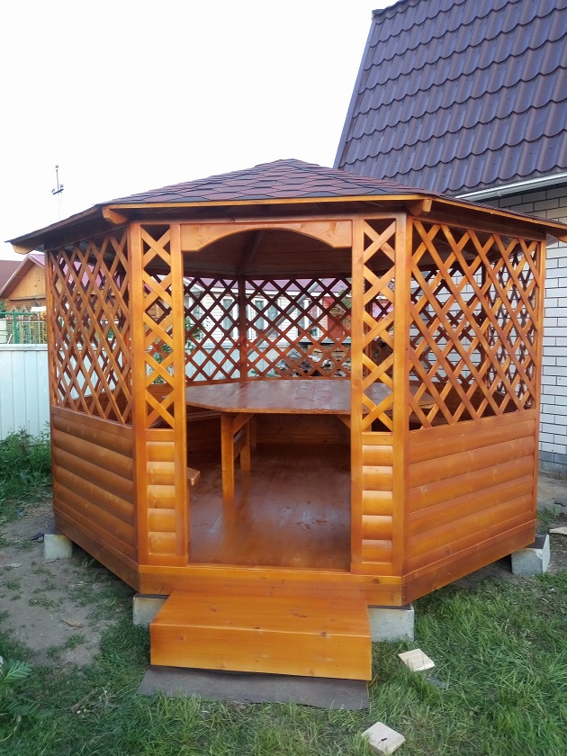 Строительство современных дачных беседок в Шуе, Иваново, Ивановской области под ключ